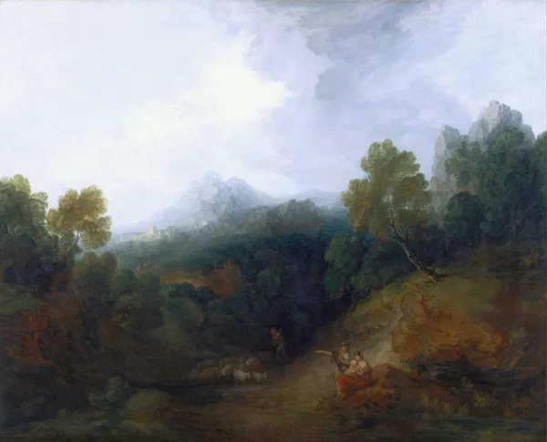 Landscape with a Flock of Sheep av Thomas Gainsborough