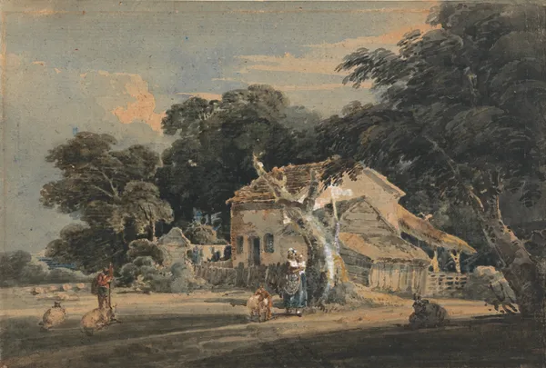 A Devonshire Farm av Thomas Girtin
