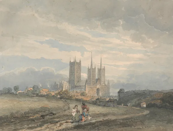 Lincoln Cathedral av Thomas Girtin