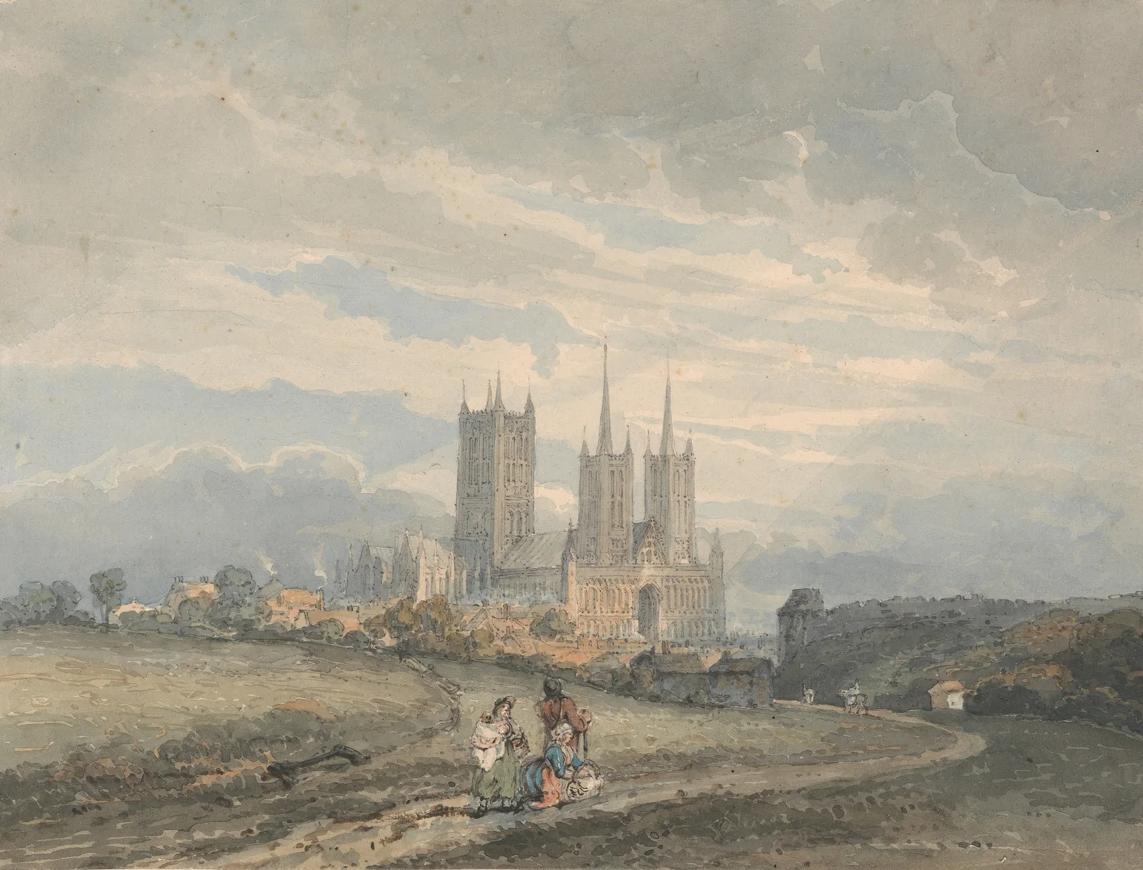 Lincoln Cathedral av Thomas Girtin