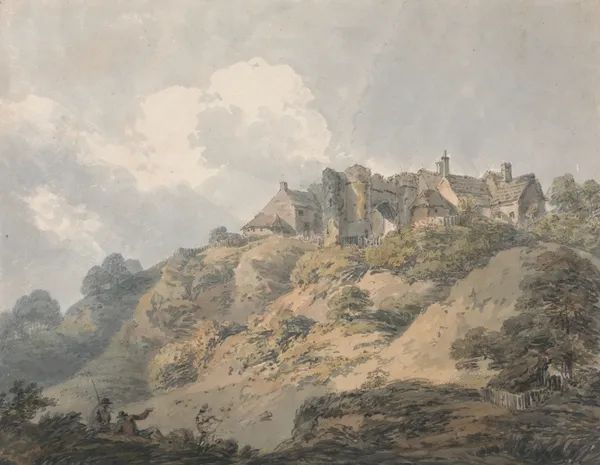 View of Winchelsea, Sussex av Thomas Girtin