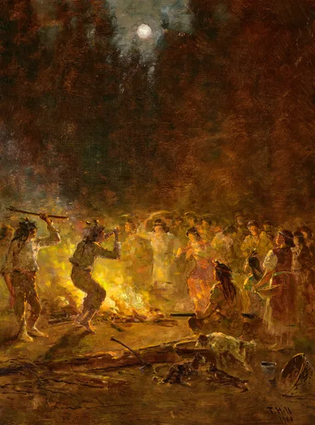 Indian Dance av Thomas Hill