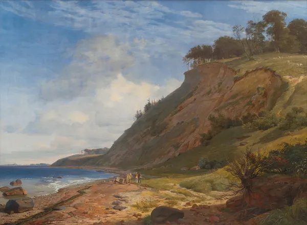 A Danish Coast. View from Kitnæs on Roskilde Fjord. Zealand av Johan Thomas Lundbye