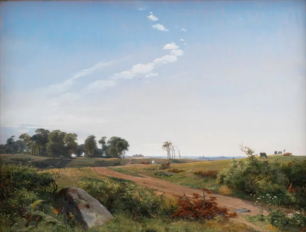 Zealand Landscape. Open Country in North Zealand av Johan Thomas Lundbye