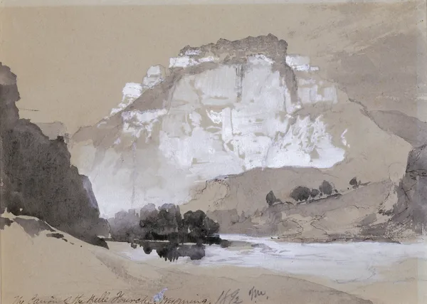 The Cañon Of The Belle Fourche, Wyoming av Thomas Moran