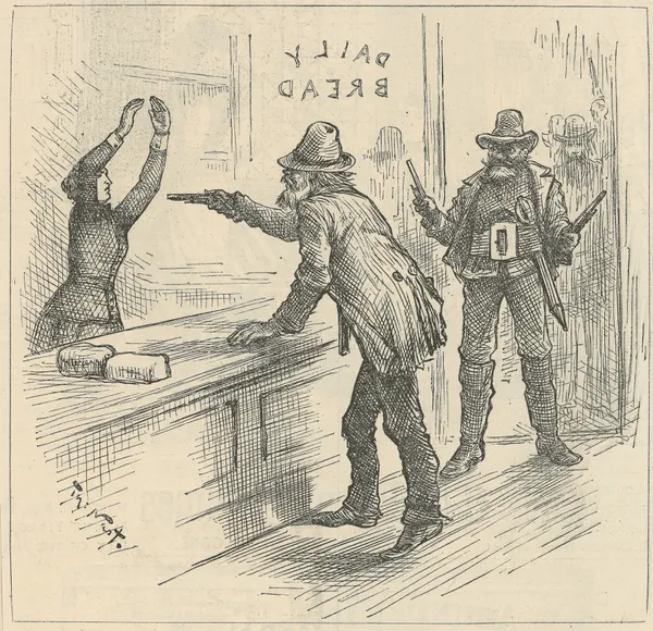Highway boycotting av Thomas Nast
