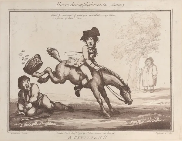 A Civilian !! av Thomas Rowlandson