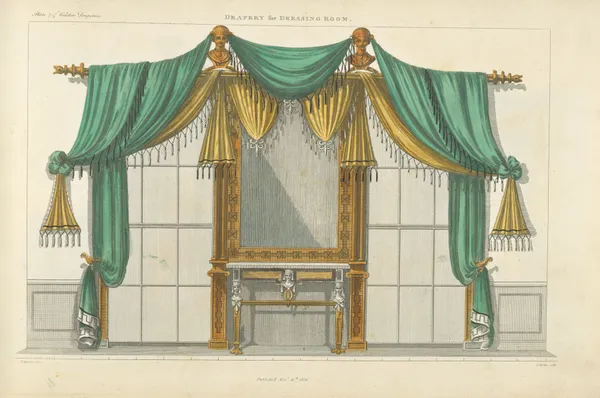 Drapery for dressing room av Thomas Sheraton