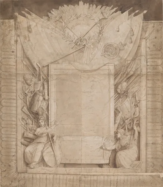 Design for a Memorial for Sir William Myers av Thomas Stothard