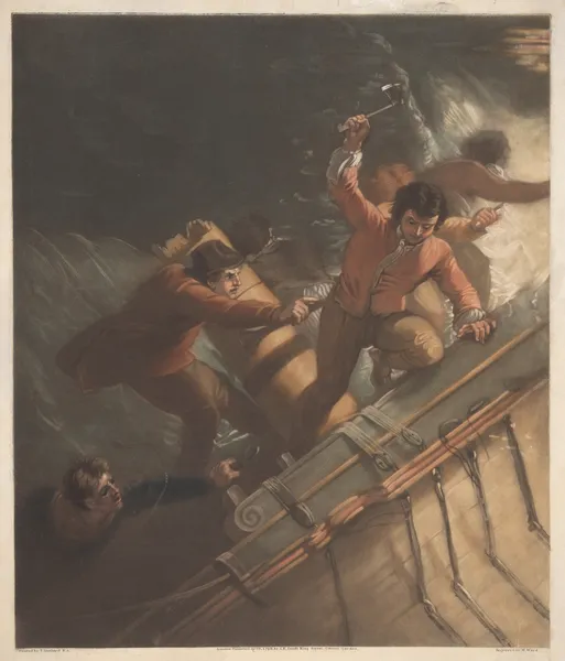 Sailors in a Storm av Thomas Stothard