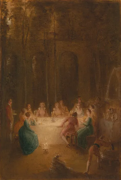 The Supper by the Fountain av Thomas Stothard