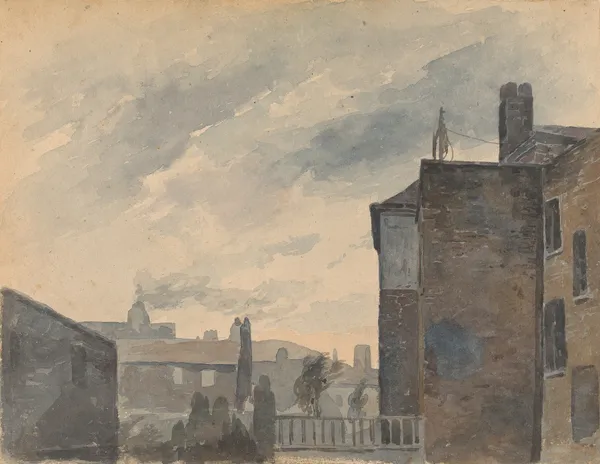 City Scene with Buildings av Thomas Sully