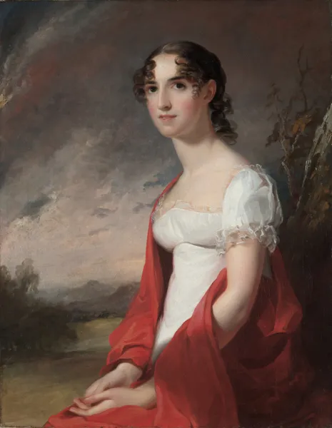 Portrait of Mary Sicard David av Thomas Sully