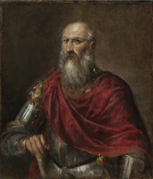 Portrait of An Admiral, Probably Francesco Duodo av Titian
