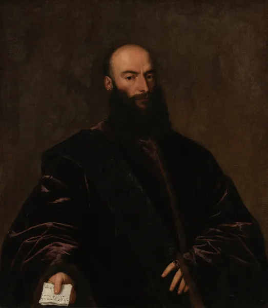 Portrait of Giacomo di Andrea Dolfin av Titian