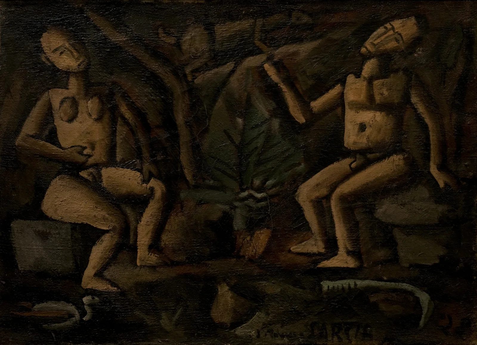 Composición con figuras av Joaquín Torres-García
