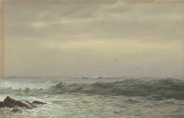 Rocks and Breaking Waves av William Trost Richards