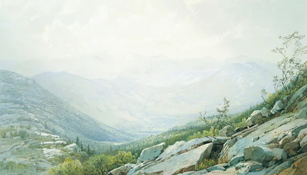 The Mount Washington Range, from Mount Kearsarge av William Trost Richards