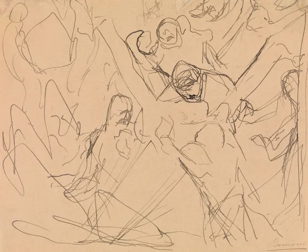 Study for ‘Mourning’ av Umberto Boccioni