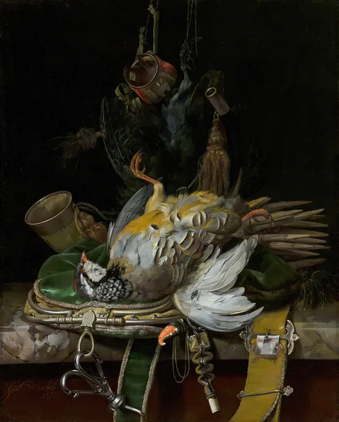 Still Life with Partridges av Willem van Aelst