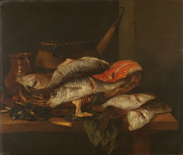 Still Life with Fish av Abraham van Beyeren