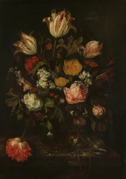 Still Life with Flowers av Abraham van Beyeren