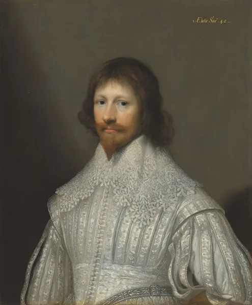 Portrait of a gentleman, traditionally identified as John Digby, 1st Earl of Bristol av Cornelis Jonson van Ceulen