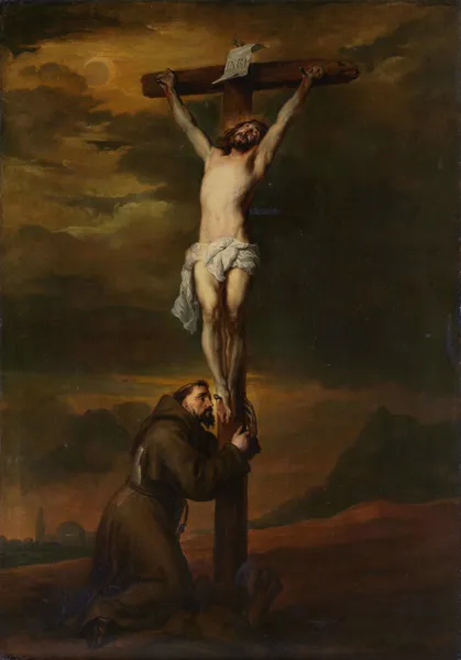 St Francis at the Foot of the Cross av Anthony van Dyck