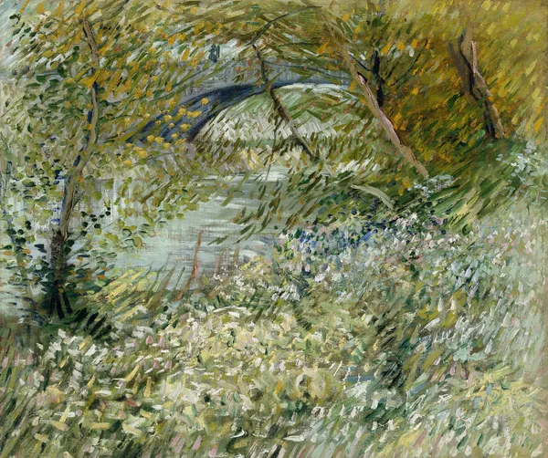 River Bank in Springtime av Vincent van Gogh