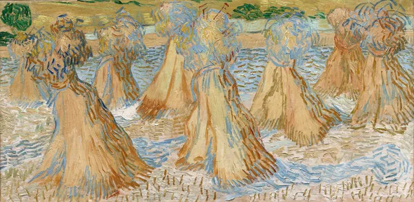 Sheaves of Wheat (July 1890) av Vincent van Gogh