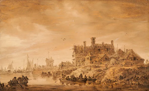 Coast Scene av Jan van Goyen
