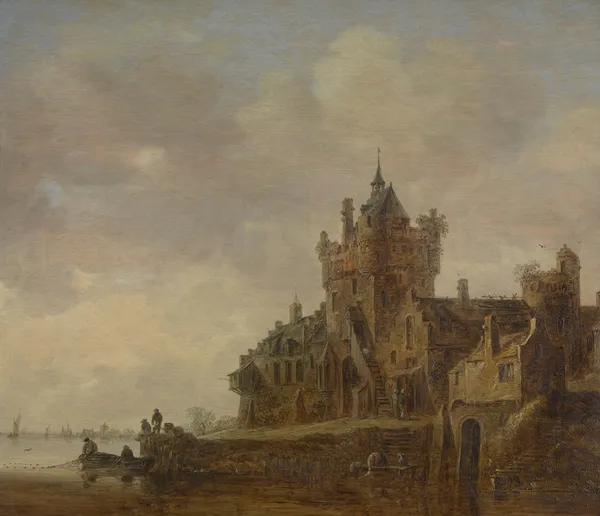 Old Castle Gate in Nijmegen av Jan van Goyen