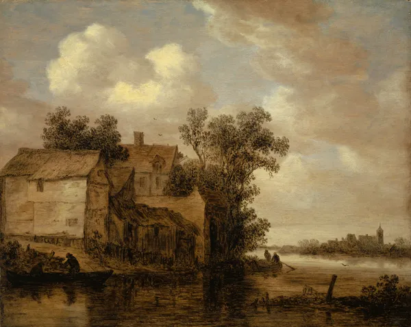 River Landscape av Jan van Goyen