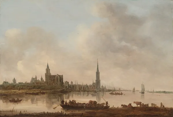 View of Emmerich av Jan van Goyen