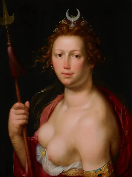 Diana as Goddess of the Hunt av Cornelis Cornelisz Van Haarlem
