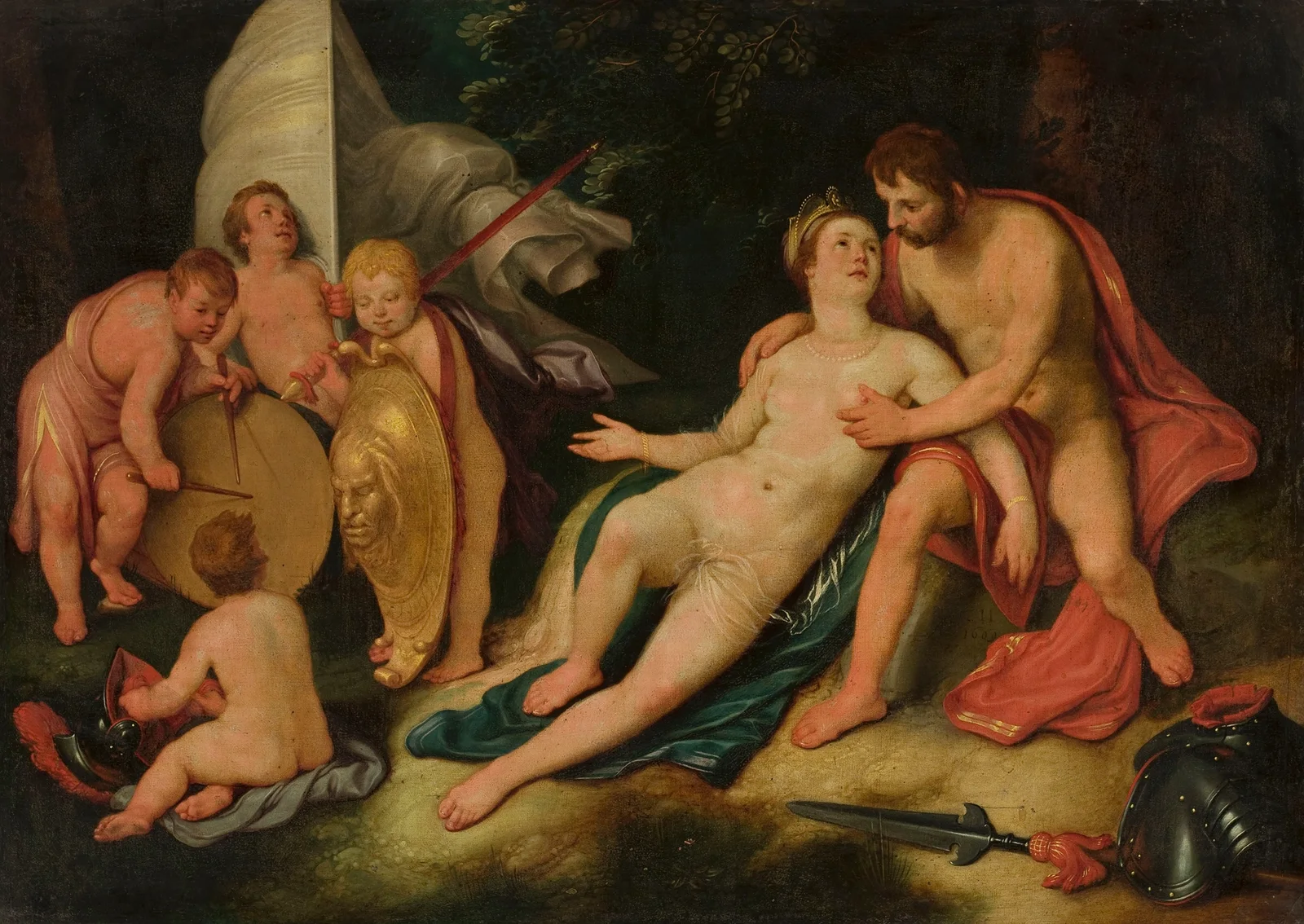 Mars and Venus av Cornelis Cornelisz Van Haarlem