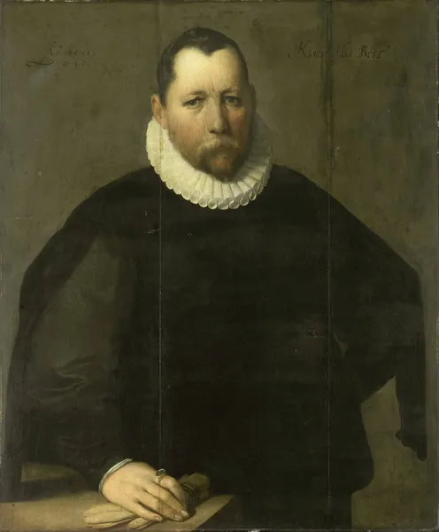 Pieter Jansz Kies (c 1536-97). Burgomaster of Haarlem av Cornelis Cornelisz Van Haarlem