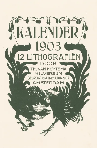 Aankondiging voor kalender 1903 av Theo van Hoytema