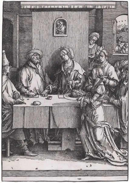 Herod and Herodias av Lucas Van Leyden