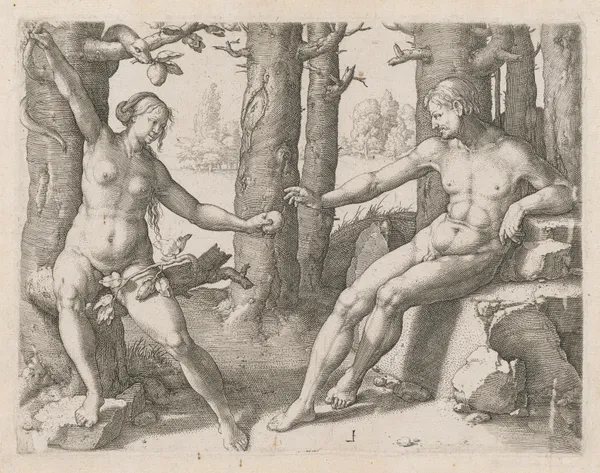 Leiden Der Sündenfall av Lucas Van Leyden