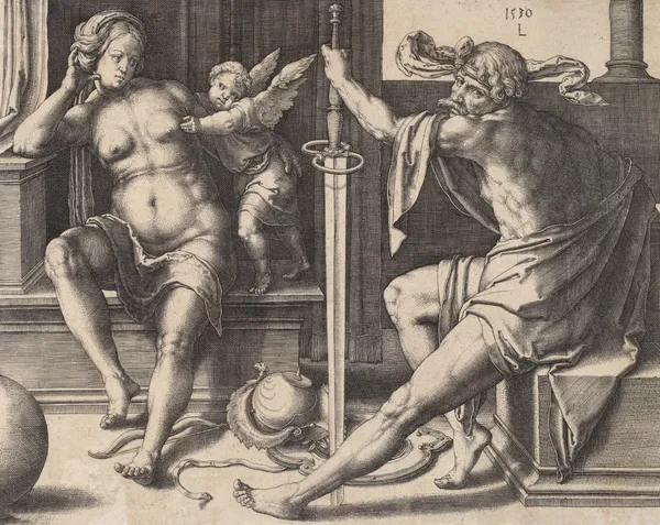Mars, Venus, and Cupid av Lucas Van Leyden