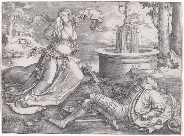 Pyramus and Thisbe av Lucas Van Leyden