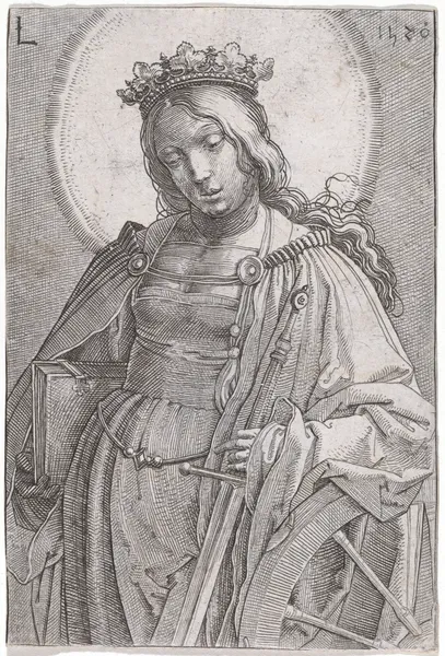 Saint Catherine av Lucas Van Leyden
