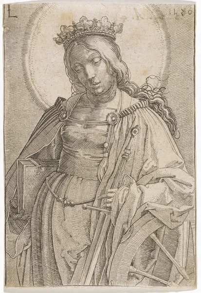 St. Catherine of Alexandria av Lucas Van Leyden