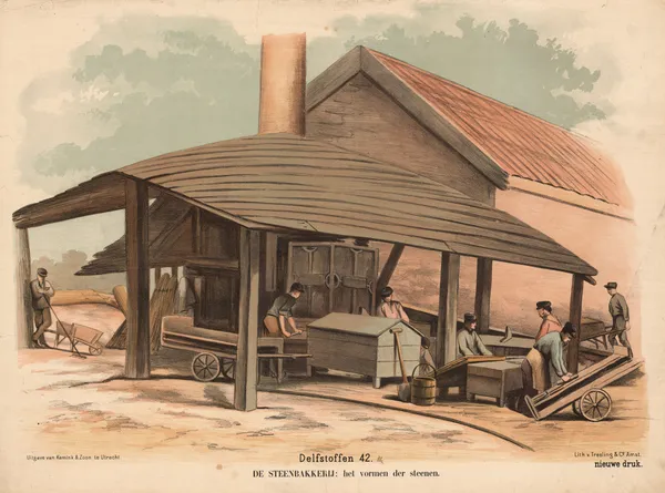 De Steenbakkerij; het vormen der steenen av Hendrik Jan van Lummel