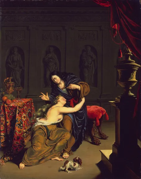 Joseph and Potiphar’s Wife av Willem Van Mieris