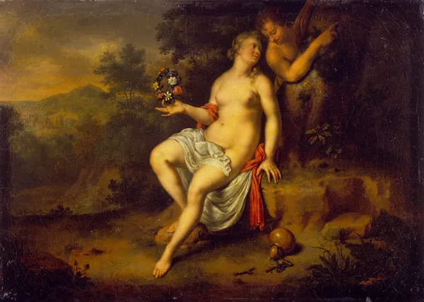 Paris and Oenone av Willem Van Mieris
