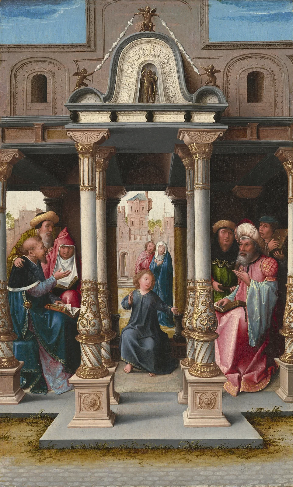 Christ among the Doctors (obverse) av Bernard van Orley