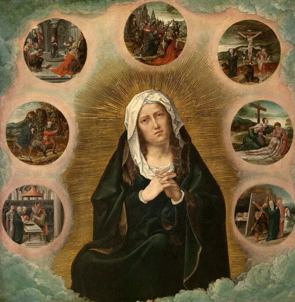 The Seven Sorrows of Mary av Bernard van Orley