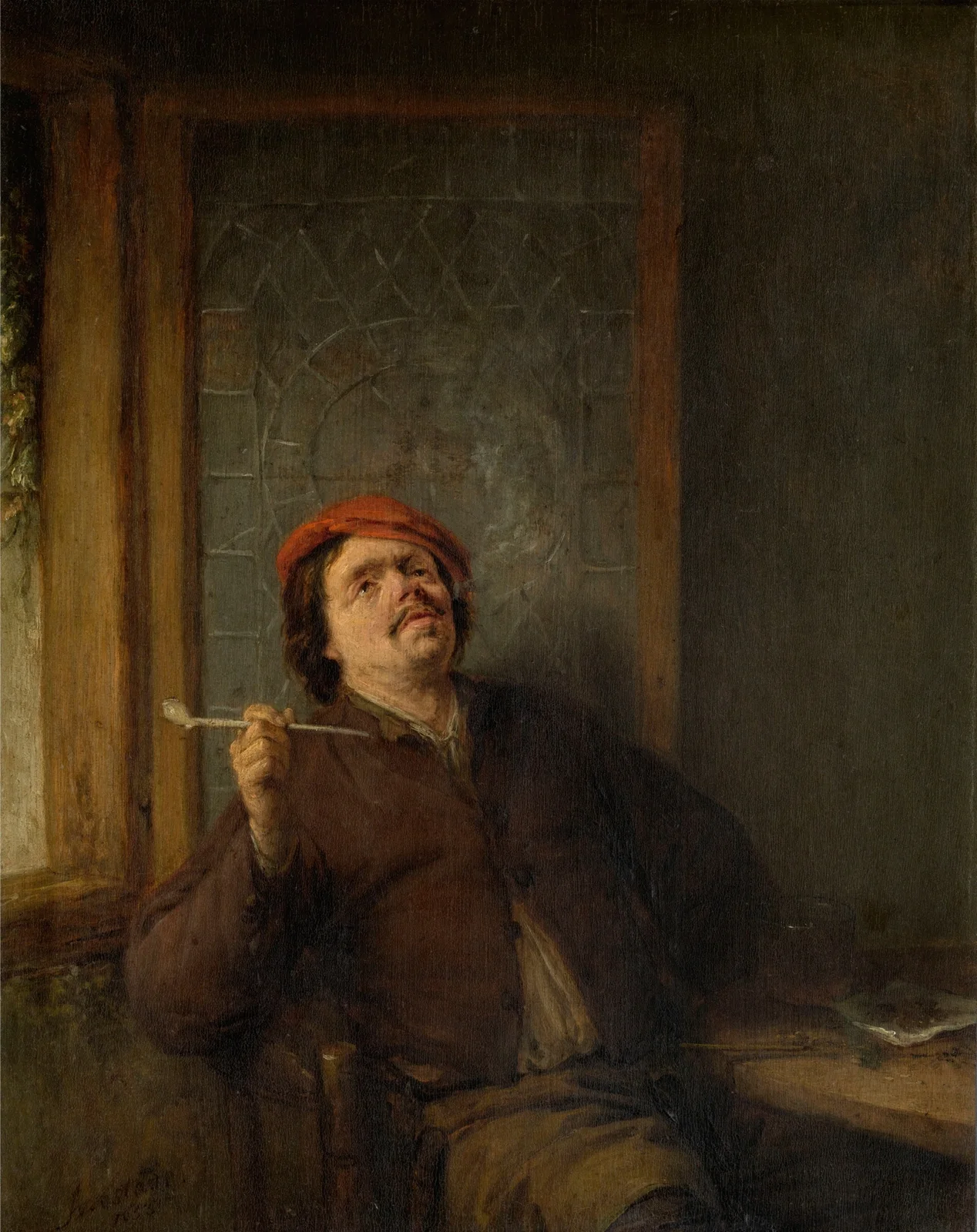 The Smoker av Adriaen van Ostade